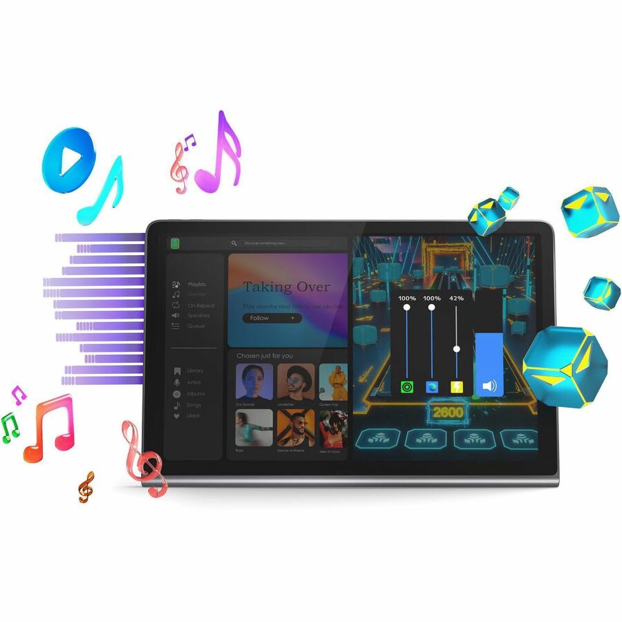 Lenovo Tab Plus TB351FU Tablet - 11.5" 2K - MediaTek MT8781 Helio G99 (6 nm) Octa-core - 8 GB - 256 GB Storage - Android 14 - Luna Gray ZADX0087US