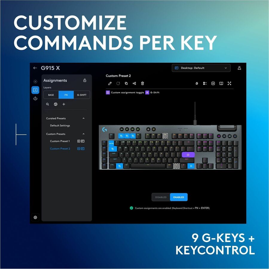 Logitech G G915 X Gaming Keyboard 920-012950