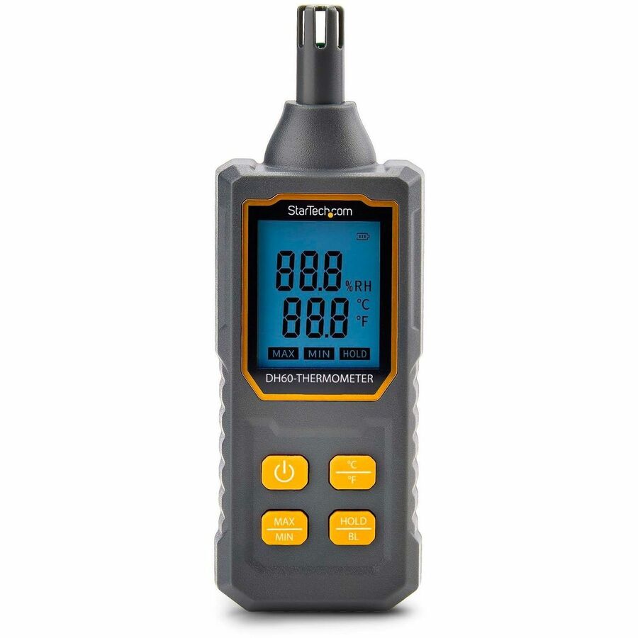 StarTech.com Handheld Digital Temperature/Humidity Meter, Hygrometer W/Large LCD, Thermometer For Server Rooms/Offices, Accurate Sensor DH60-THERMOMETER