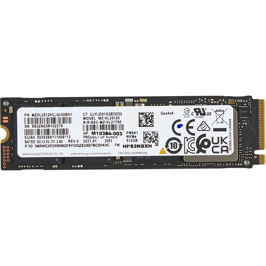 HP 512 GB Solid State Drive - M.2 2280 Internal - PCI Express NVMe (PCI Express NVMe 4.0 x4) AL0M8AA