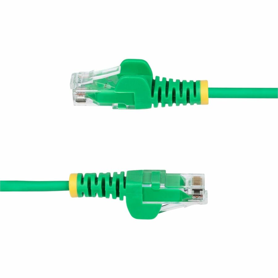 StarTech.com 50ft Green Slim CAT6 Ethernet Cable, Slim Snagless RJ45, UTP, LSZH, 28AWG Bare Copper, Slim Network Patch Cord, Fluke Tested N6PAT50GNS