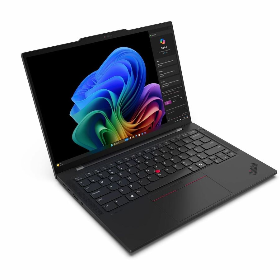 Lenovo ThinkPad T14s Gen 6 21N1002DCA 14" (355.60 mm) Copilot+ PC Notebook - WUXGA - Qualcomm Snapdragon X1P-42-100 - 16 GB - 512 GB SSD - French Keyboard - Black 21N1002DCA