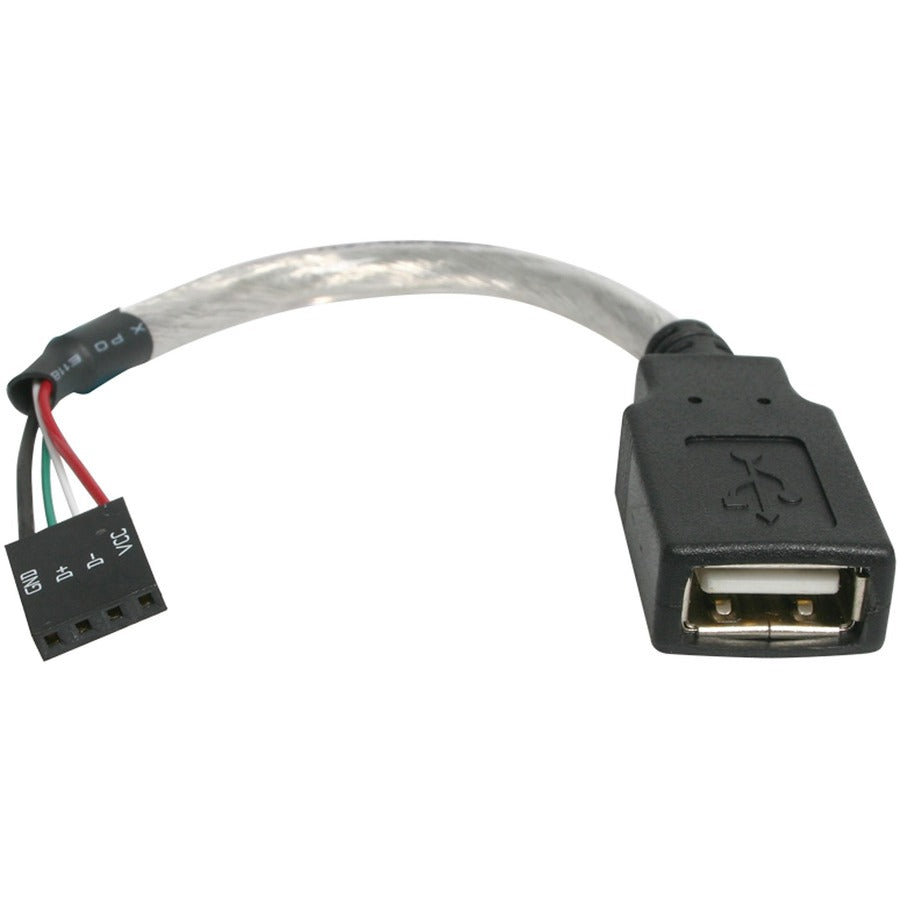 StarTech.com 6in USB 2.0 Cable - USB A to USB 4 Pin Header F/F USB A Female to Motherboard Header Adapter - USB cable - 4 pin USB Type A (F) - 4 pin MPC (F) - 15 cm USBMBADAPT