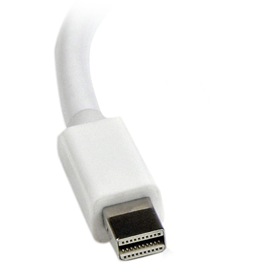 StarTech.com Mini DisplayPort to VGA Adapter - White - 1080p - Thunderbolt to VGA Monitor Adapter - Mini DP to VGA Converter MDP2VGAW