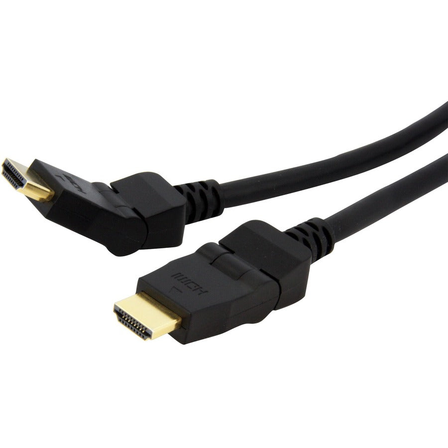 StarTech.com 6ft Swivel HDMI Cable, 4K 30Hz High Speed Rotating UHD HDMI Cord, HDMI 1.4 Pivot Cable with 180° Swivel Connector M/M HDMIROTMM6