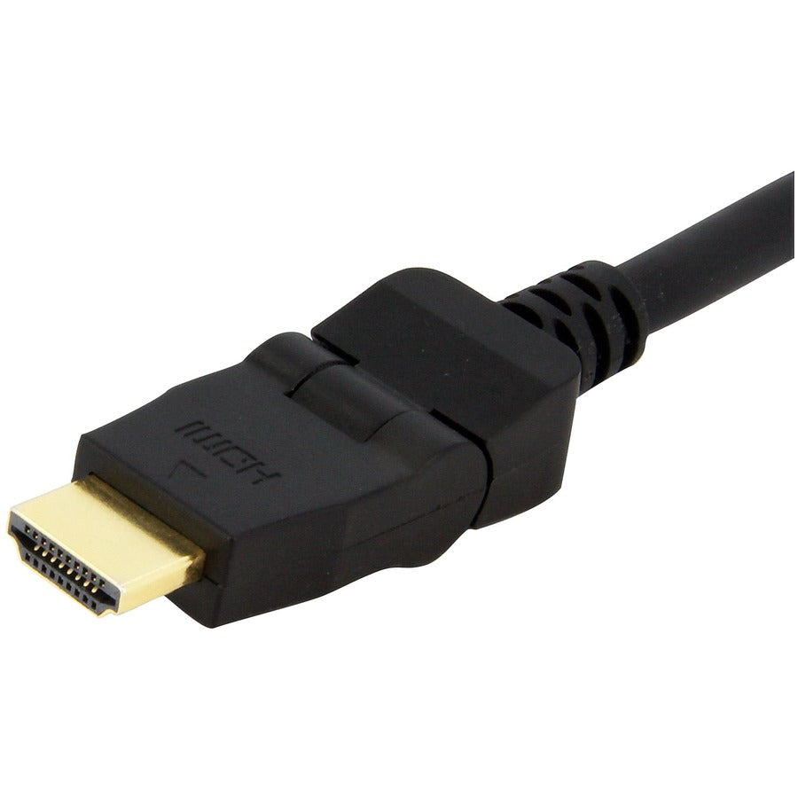 StarTech.com 6ft Swivel HDMI Cable, 4K 30Hz High Speed Rotating UHD HDMI Cord, HDMI 1.4 Pivot Cable with 180° Swivel Connector M/M HDMIROTMM6