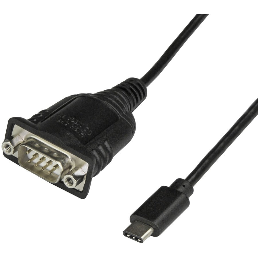 StarTech.com Câble adaptateur USB C vers série avec rétention du port COM, câble convertisseur USB Type-C vers RS232 DB9 16" (40 cm), Windows/Mac/Linux ICUSB232PROC