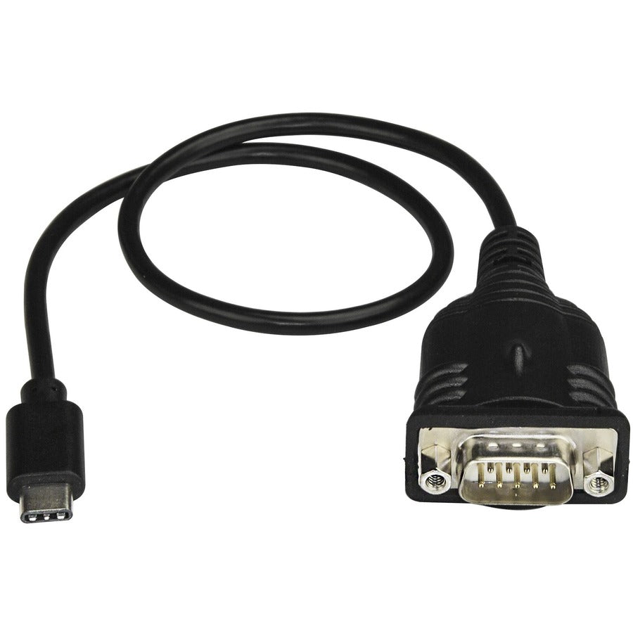 StarTech.com Câble adaptateur USB C vers série avec rétention du port COM, câble convertisseur USB Type-C vers RS232 DB9 16" (40 cm), Windows/Mac/Linux ICUSB232PROC