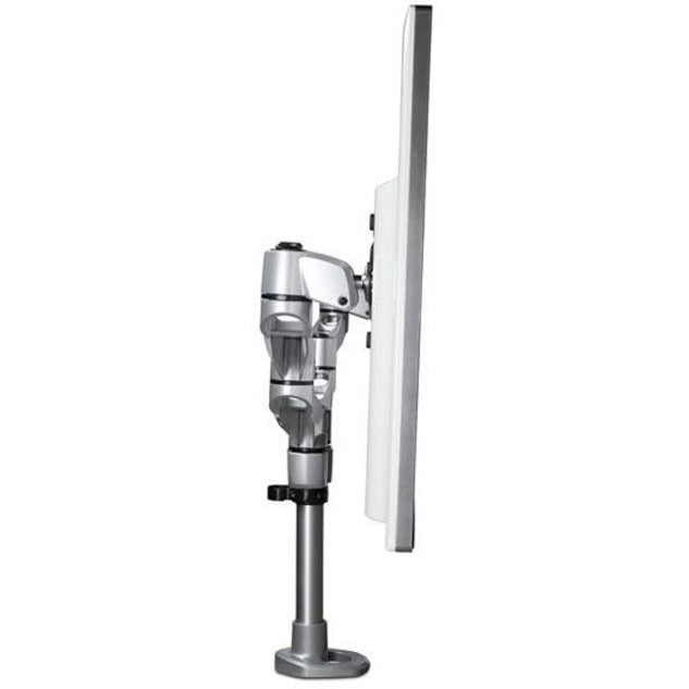 StarTech.com Bras pour double écran de bureau – Support VESA articulé haut de gamme pour écrans jusqu'à 27" – Hauteur réglable – Pince/œillet ARMDUALPS
