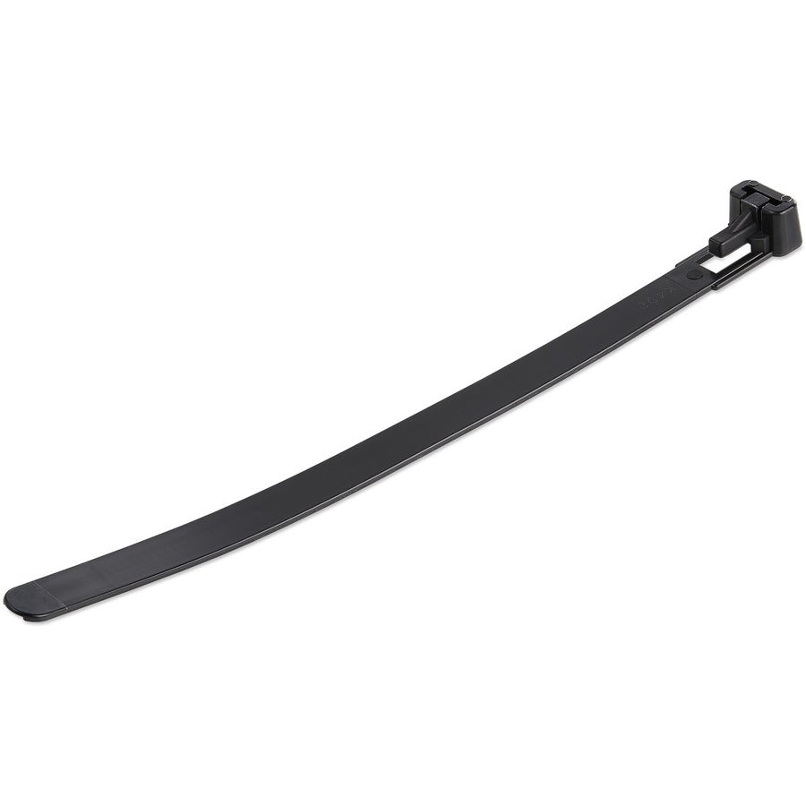 Attaches de câble réutilisables StarTech.com 6" (15 cm), 1-3/8" (35 mm) de diamètre. Résistance à la traction de 50 lb (22 kg), nylon, intérieur/extérieur, homologué UL, paquet de 100, noir CBMZTRB6BK