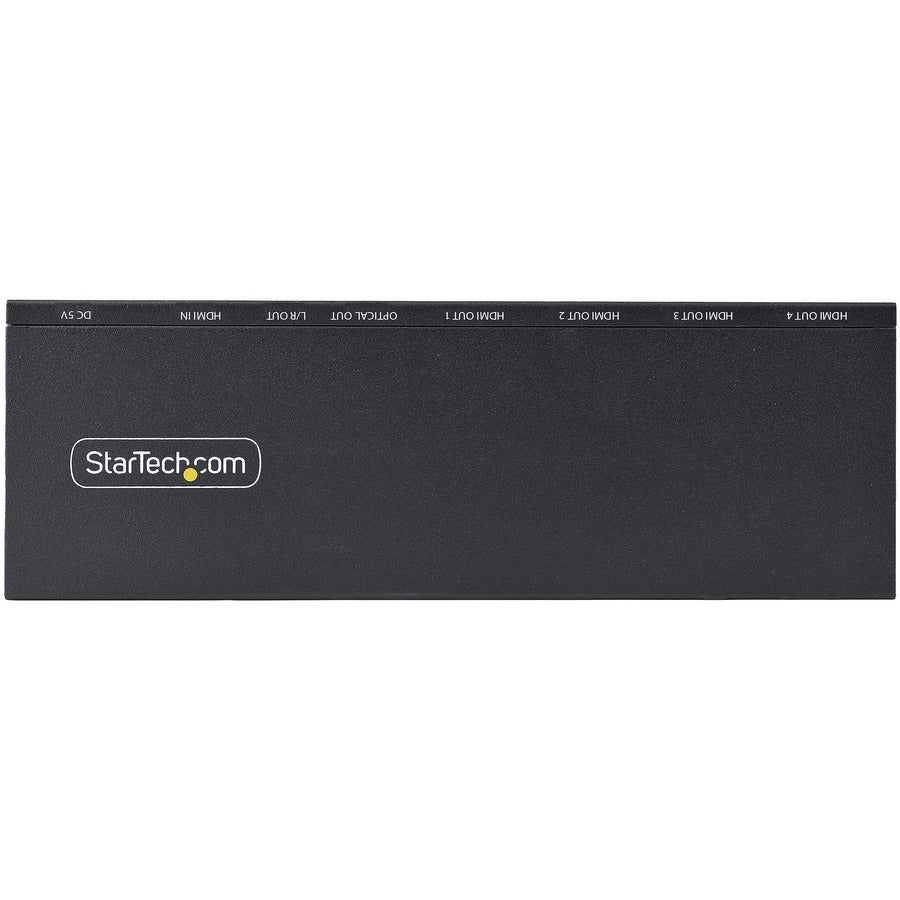 StarTech.com Répartiteur HDMI 4 ports, 4K 60 Hz HDMI 2.0, répartiteur HDMI 1 entrée 4 sorties, répartiteur HDMI 4K avec détartreur intégré, affichage/sortie HDMI 1x4 HDMI-SPLITTER-44K60S
