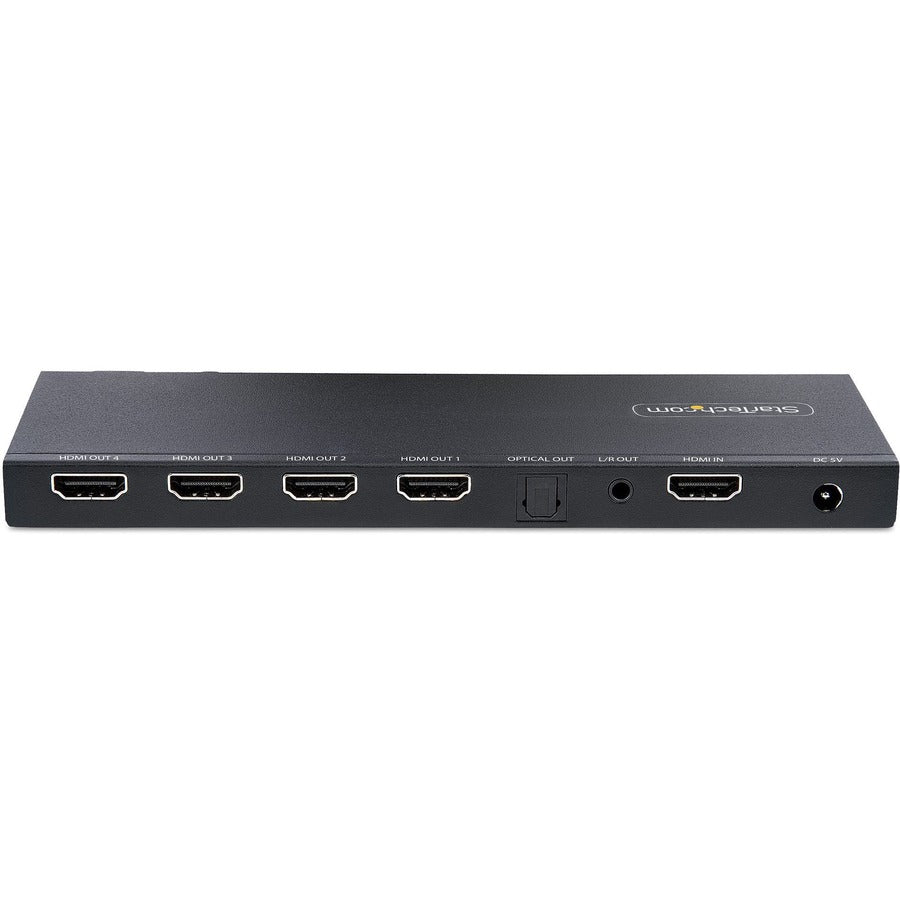 StarTech.com Répartiteur HDMI 4 ports, 4K 60 Hz HDMI 2.0, répartiteur HDMI 1 entrée 4 sorties, répartiteur HDMI 4K avec détartreur intégré, affichage/sortie HDMI 1x4 HDMI-SPLITTER-44K60S