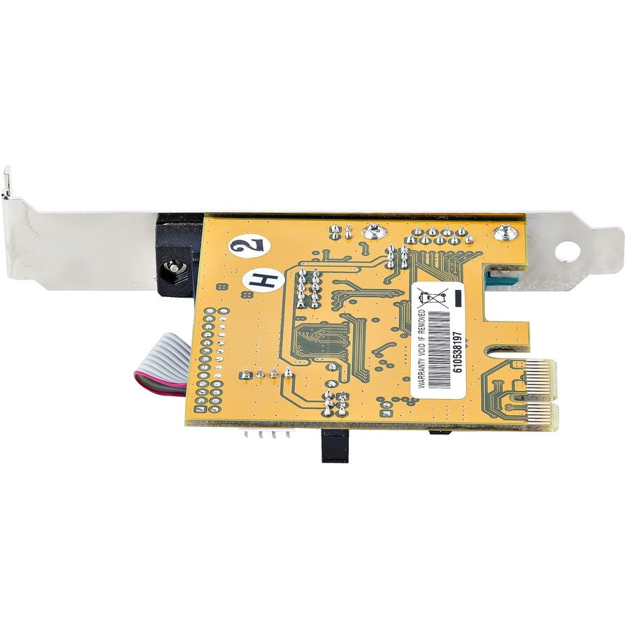 StarTech.com Carte série PCI Express 2 ports, carte série double port PCIe vers RS232 (DB9), 16C1050 UART, rétention COM, Windows et Linux 21050-PC-SERIAL-CARD