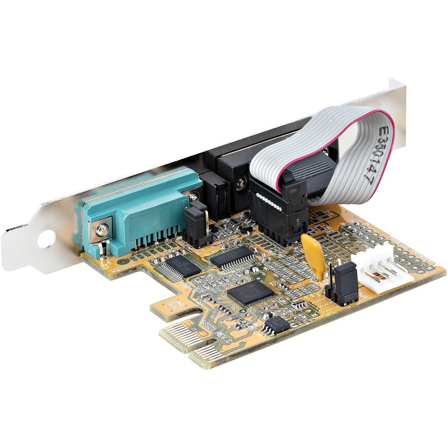 StarTech.com Carte série PCI Express 2 ports, carte série double port PCIe vers RS232 (DB9), 16C1050 UART, rétention COM, Windows et Linux 21050-PC-SERIAL-CARD