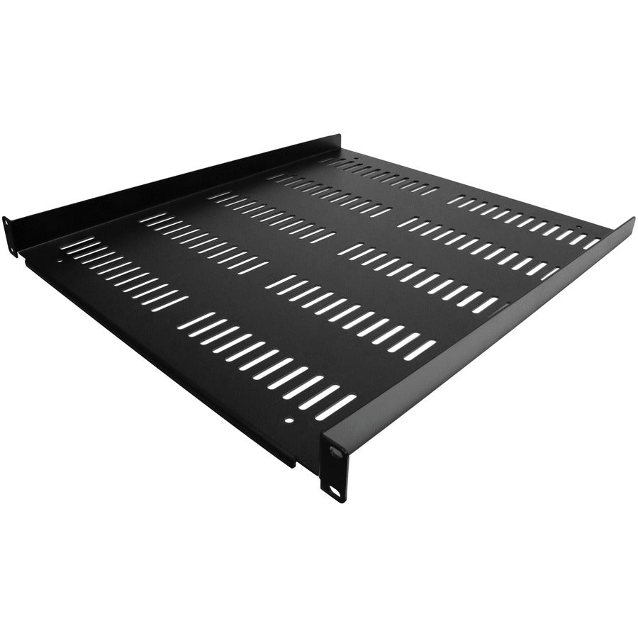 StarTech.com Étagère de rack de serveur ventilée 1U – Plateau de montage en rack en porte-à-faux fixe de 20" de profondeur pour boîtier de données/AV/réseau de 19" avec écrous cage SHELF-1U-20-FIXED-V