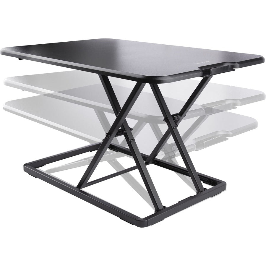 StarTech.com Standing Desk Converter for Laptop, Up to 8kg/17.6lb, Height Adjustable Laptop Riser, Table Top Sit Stand Desk Converter LAPTOP-SIT-STAND