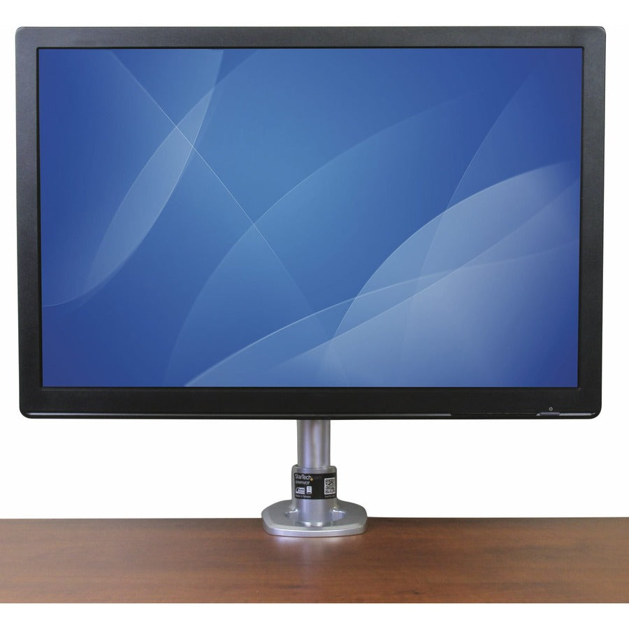 StarTech.com Single Monitor Desk Mount - Height Adjustable Monitor Mount - For up to 34" VESA Mount Monitors - Steel - Desk / Grommet Mount ARMPIVOT