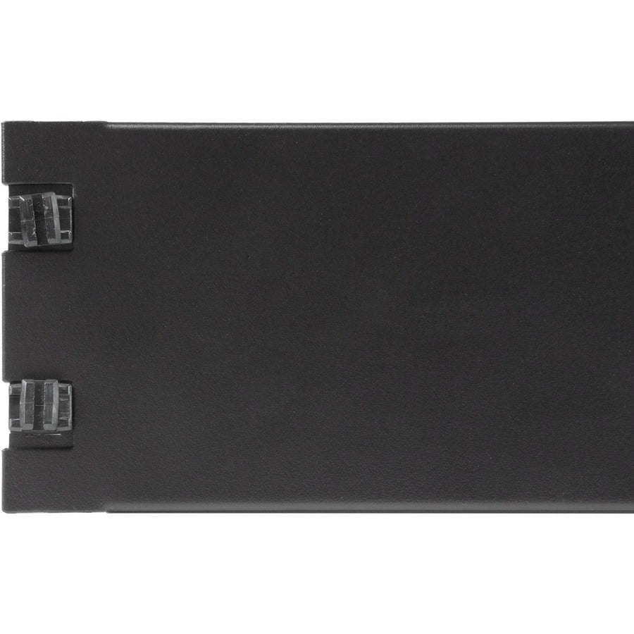StarTech.com Blanking Panel - 2U - 19in - Tool-less - Steel - Black - TAA Compliant - Blank Rack Panel - Filler Panel RKPNLTL2U