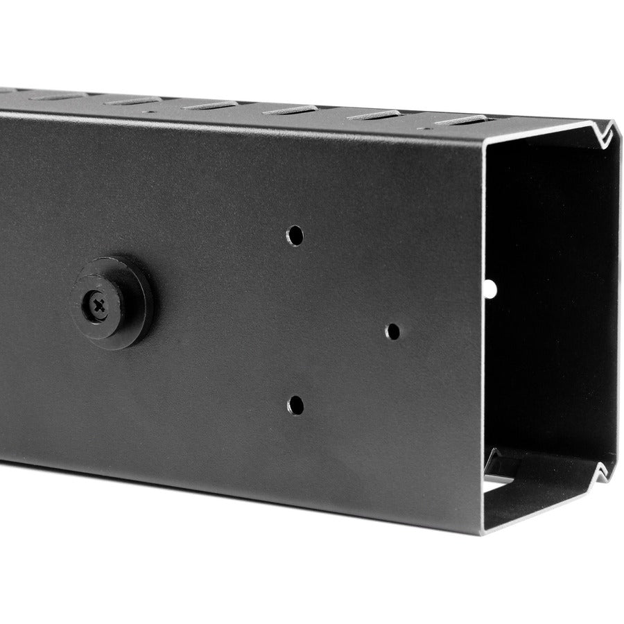 StarTech.com Vertical Cable Organizer with Finger Ducts - Vertical Cable Management Panel - Rack-Mount Cable Raceway - 0U - 6 ft. CMVER40UF