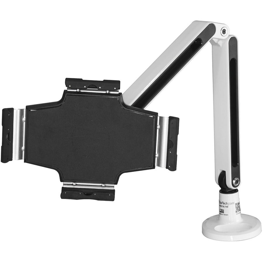StarTech.com Bras pour tablette sur bureau - Articulé - Pour tablettes de 9" à 11" - Support pour tablette iPad ou Android - Verrouillable - Acier - Blanc ARMTBLTIW