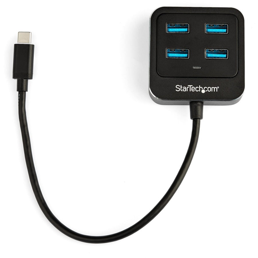 StarTech.com Hub USB C 4 ports - USB-C vers 4xUSB-A - Hub USB 3.2/3.1 Gen 2 Type-C 10 Gbit/s - Alimenté par bus USB - Hub adaptateur USB portable/ordinateur portable HB31C4AB