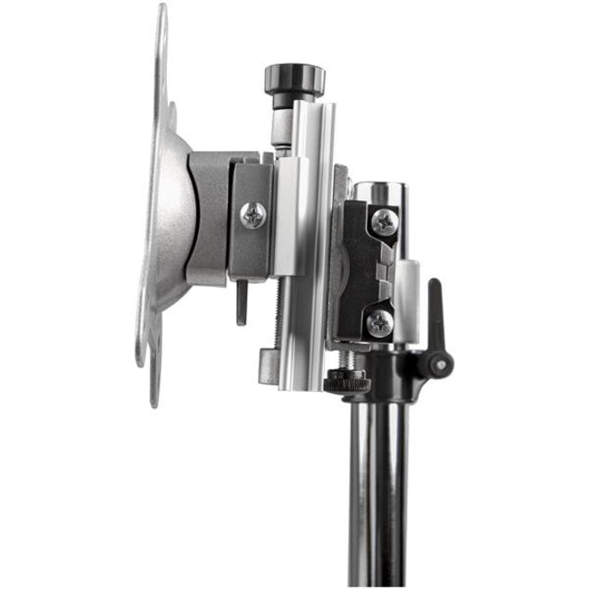 StarTech.com Support pour double écran – Support de bureau sur pied pour 2 écrans à montage VESA 24" – Hauteur synchronisée réglable – Argent ARMDUOSS