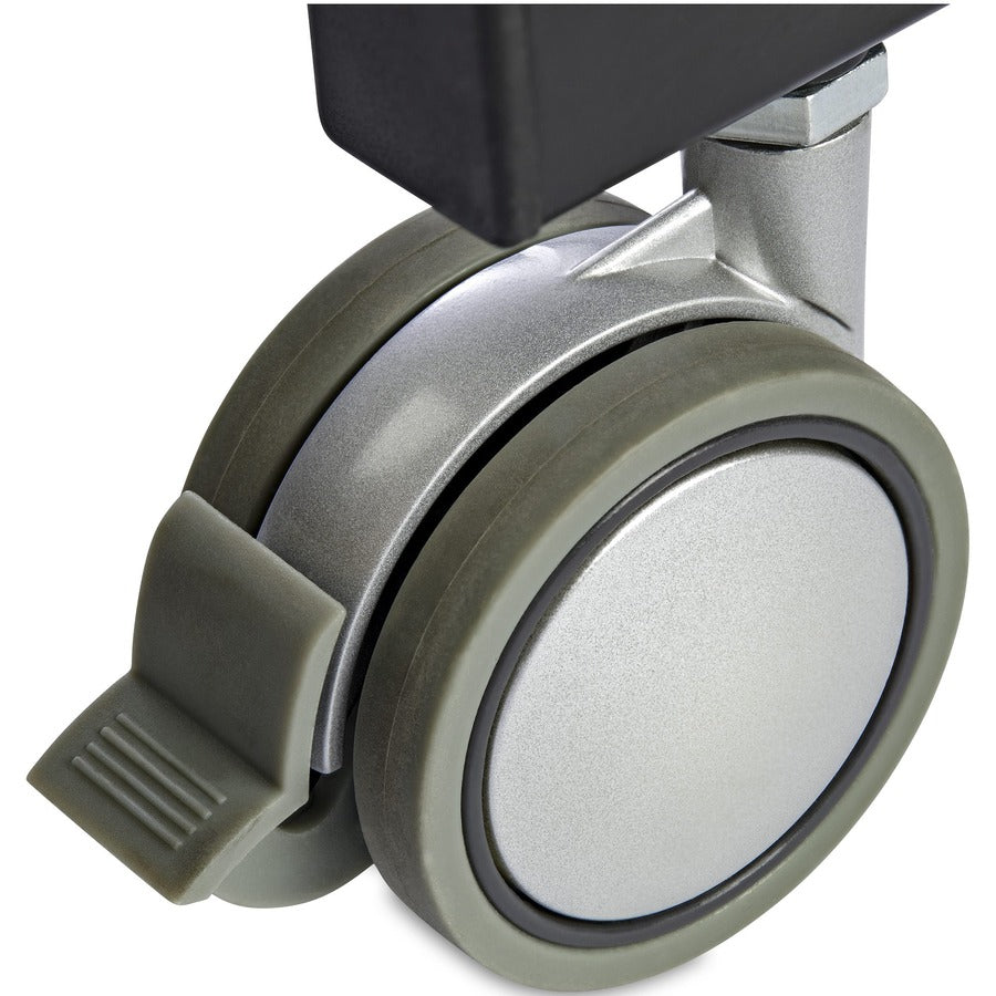 StarTech.com Mobile Standing Desk - Portable Sit-Stand Ergonomic Height Adjustable Cart on Wheels - Rolling Computer/Laptop Workstation STSCART2