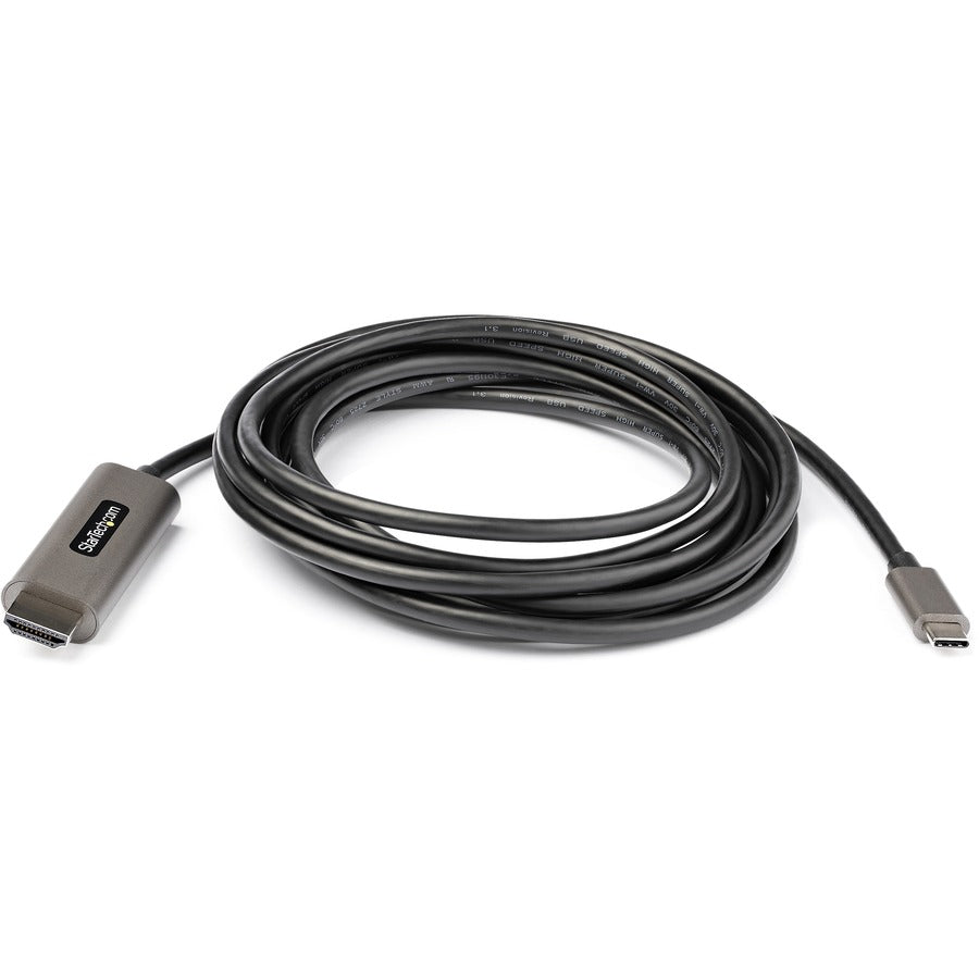 StarTech.com 9.8ft (3m) USB C to HDMI Cable 4K 60Hz with HDR10, Ultra HD USB Type-C to HDMI 2.0b Video Adapter Cable, DP 1.4 Alt Mode HBR3 CDP2HDMM3MH