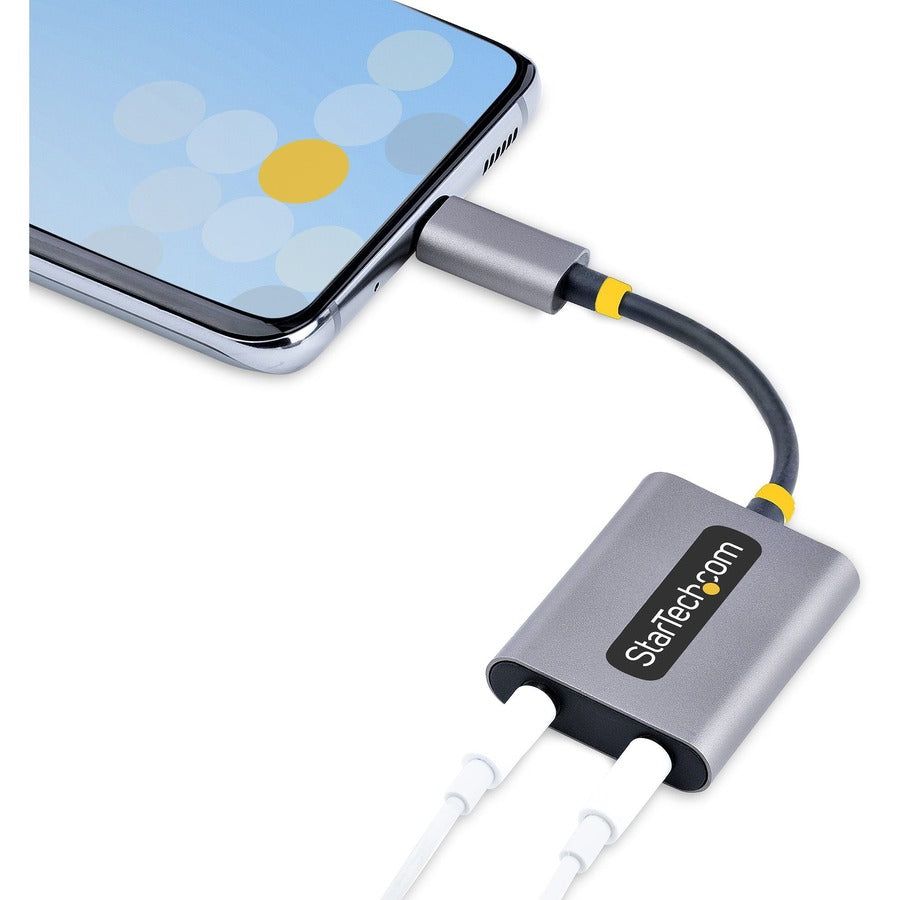 StarTech.com Adaptateur audio USB Type-C vers 2 x 3,5 mm USBC-AUDIO-SPLITTER