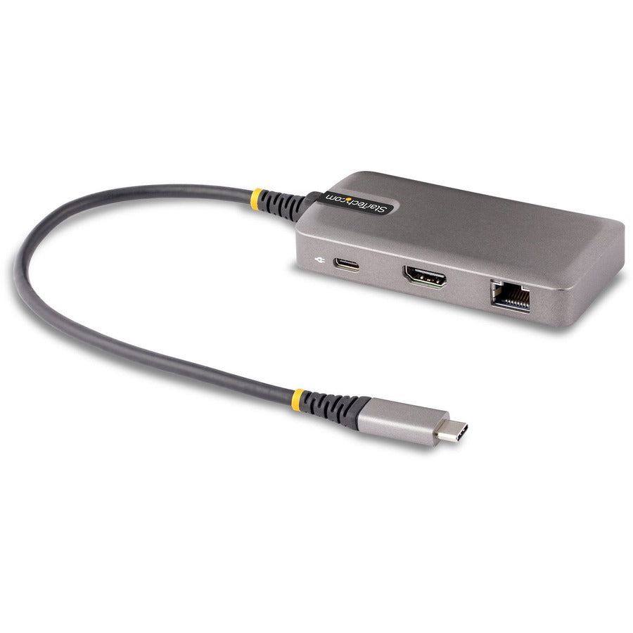 StarTech.com Adaptateur multiport USB-C, HDMI 4K60 Hz, HDR, hub USB 2 ports 5 Gbit/s, 100 W PD Pass-Through, GbE, fonctionne avec Chromebook certifié 103B-USBC-MULTIPORT