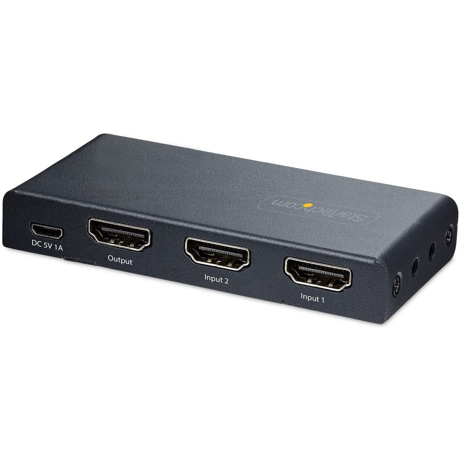 StarTech.com Commutateur HDMI 8K 2 ports, commutateur HDMI 2.1 4K 120 Hz/8K 60 Hz UHD, HDR10+, commutateur HDMI 2 entrées 1 sortie, commutation de source automatique/manuelle 2PORT-HDMI-SWITCH-8K