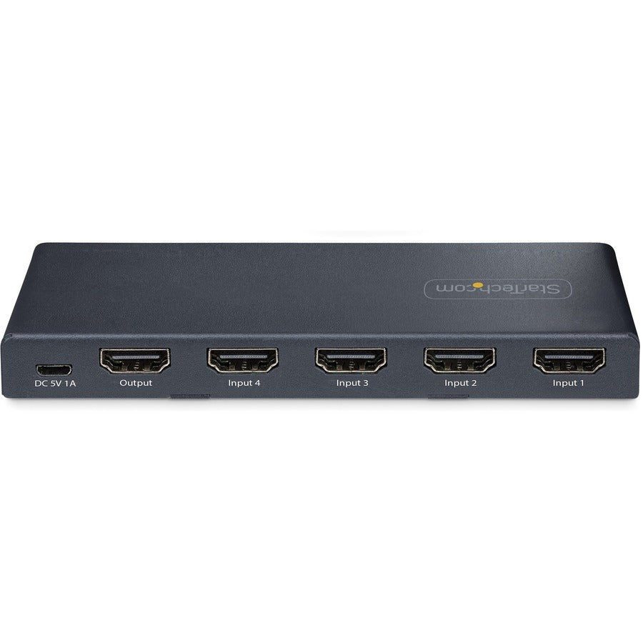 StarTech.com Commutateur HDMI 8K 4 ports, commutateur HDMI 2.1 4K 120 Hz HDR10+, 8K 60 Hz UHD, commutateur HDMI 4 entrées 1 sortie, commutation de source automatique/manuelle 4PORT-8K-HDMI-SWITCH
