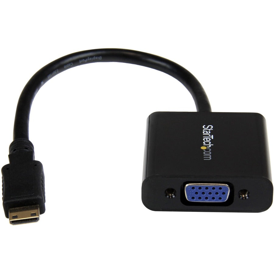 StarTech.com Mini HDMI® to VGA Adapter Converter for Digital Still Camera / Video Camera - 1920x1080 MNHD2VGAE2