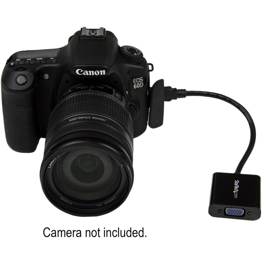 StarTech.com Mini HDMI® to VGA Adapter Converter for Digital Still Camera / Video Camera - 1920x1080 MNHD2VGAE2