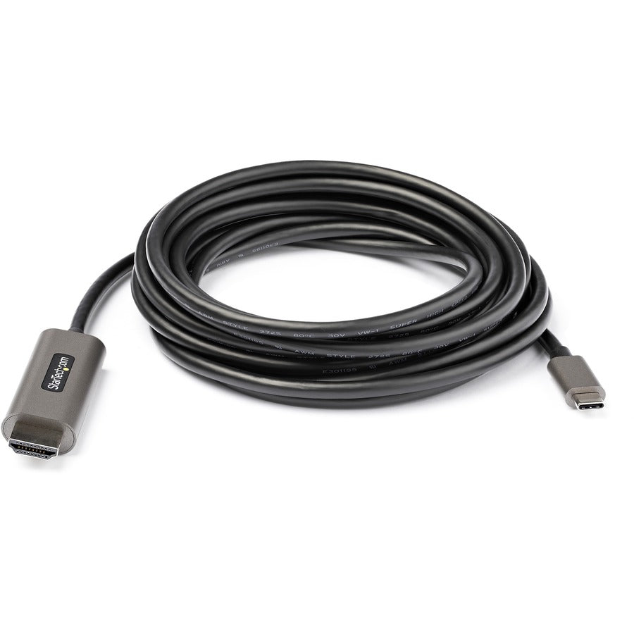 StarTech.com Câble USB C vers HDMI de 4 m 4K 60 Hz avec HDR10, câble adaptateur vidéo Ultra HD USB Type-C vers HDMI 2.0b, DP 1.4 Alt Mode HBR3 CDP2HDMM4MH