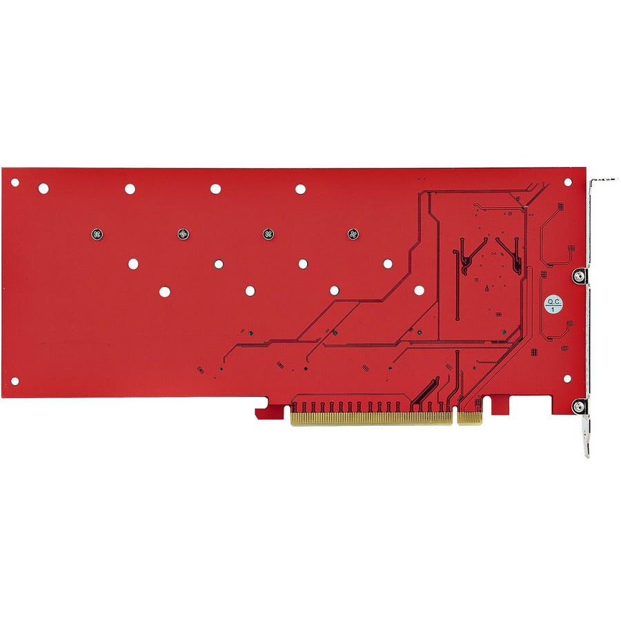 StarTech.com Carte adaptateur Quad M.2 PCIe, x16 Quad NVMe ou AHCI M.2 SSD vers PCI Express 4.0, jusqu'à 7,8 Gbit/s/disque, pour SSD PCIe M-Key M2 2242/2260/2280/22110 mm, bifurcation requise - Compatible PC/Linux QUAD-M2-PCIE-CARD-B