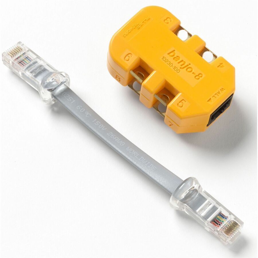 Fluke Networks 8-wire In-line Modular Adapter with K-Plug 10230101