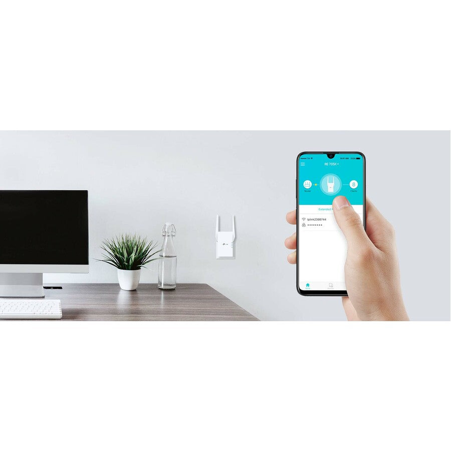 TP-Link RE705X Extension de portée sans fil double bande IEEE 802.11ax 2,91 Gbit/s RE705X