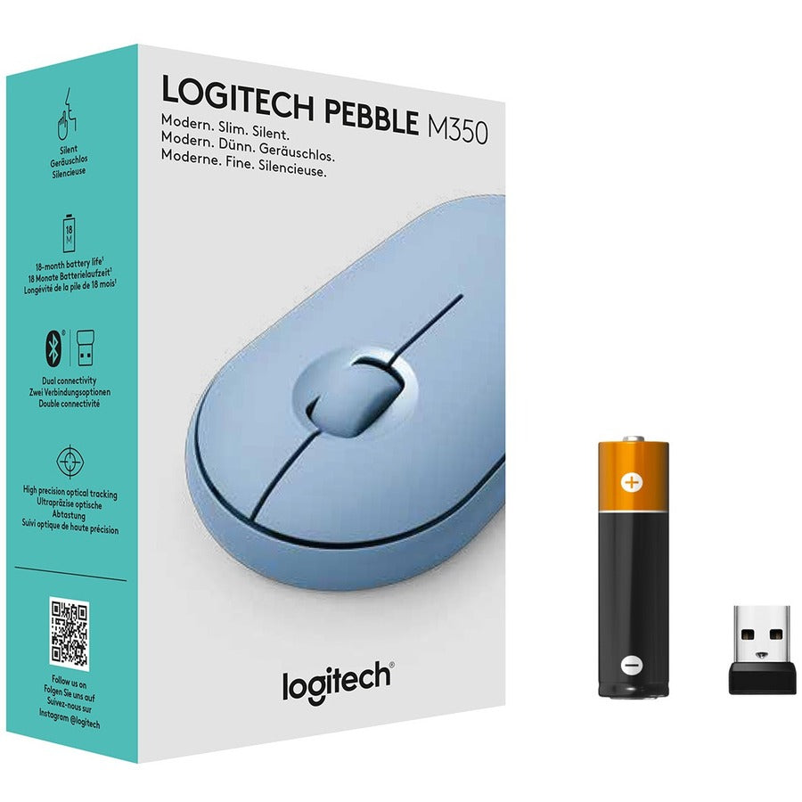 Souris sans fil Logitech Pebble M350 910-005773