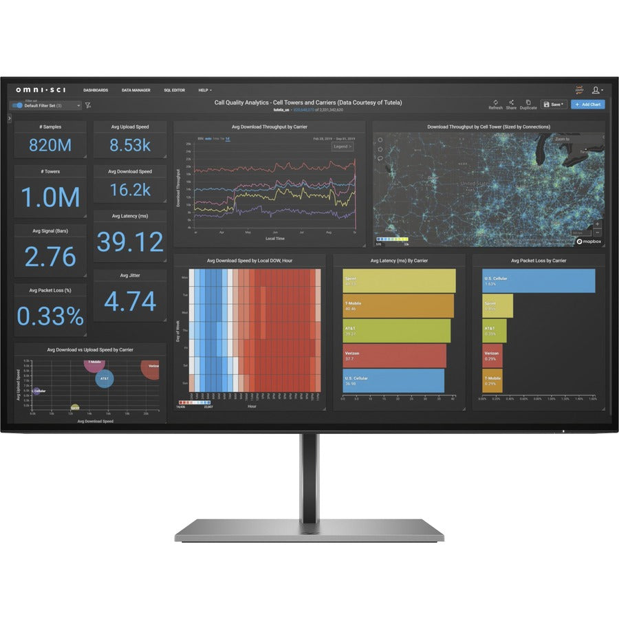 HP Z27q G3 27" WQHD LCD Monitor - 16:9 - Silver 1C4Z7AA#ABA