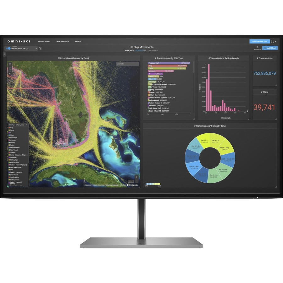 HP Z27k G3 27" 4K UHD LCD Monitor - 16:9 - Black 1B9T0AA#ABA