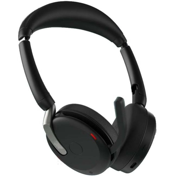Jabra Evolve2 65 Flex UC Stereo USB-A Headset with Charging Pad 26699-989-989-01