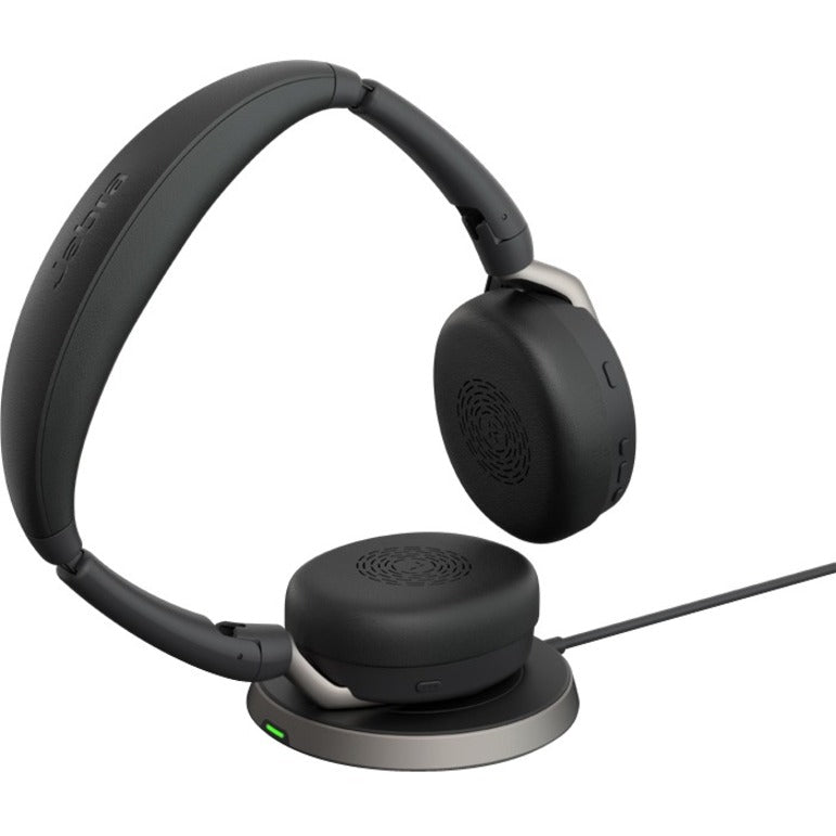 Jabra Evolve2 65 Flex UC Stereo USB-A Headset with Charging Pad 26699-989-989-01