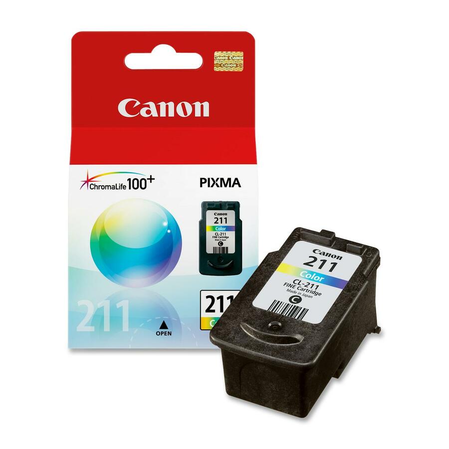 Canon CL-211 Original Inkjet Ink Cartridge - Cyan, Magenta, Yellow - 1 Each 2976B001
