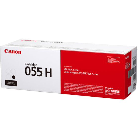 Canon 055 Original High Yield Laser Toner Cartridge - Black - 1 Pack 3020C001
