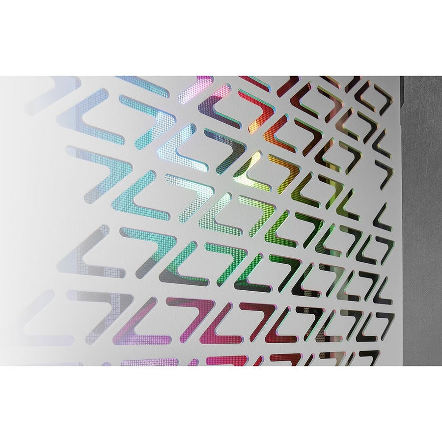 Boîtier intelligent moyenne tour en verre trempé Corsair iCUE 220T RGB Airflow - Blanc CC-9011174-WW