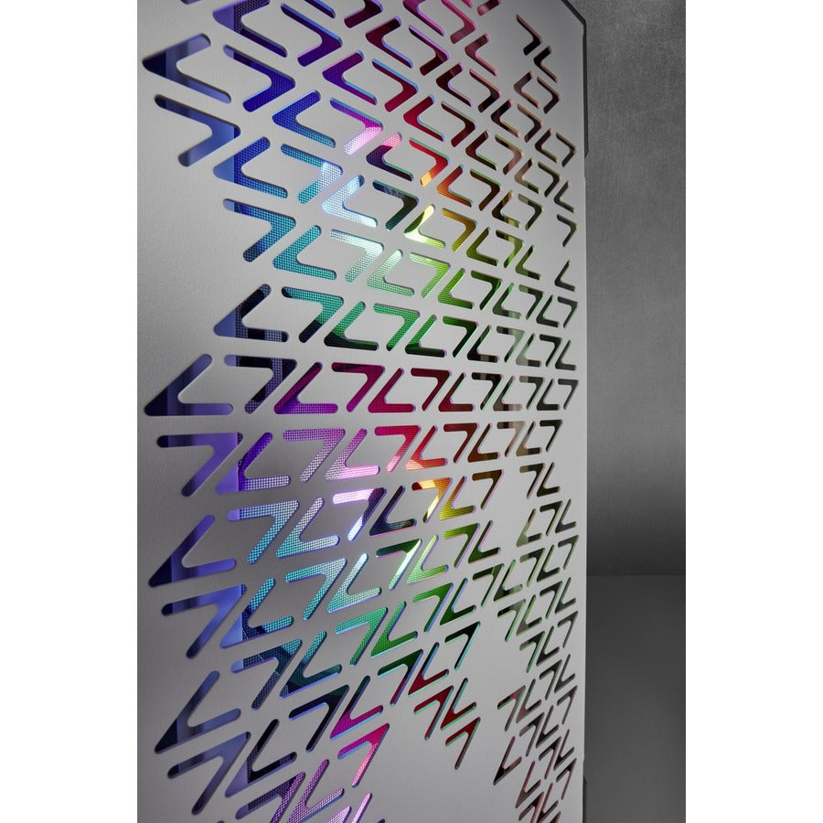 Boîtier intelligent moyenne tour en verre trempé Corsair iCUE 220T RGB Airflow - Blanc CC-9011174-WW