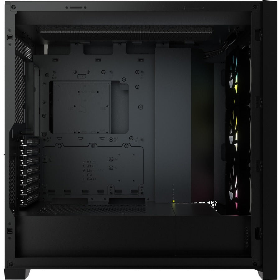 Boîtier intelligent pour PC ATX moyenne tour Corsair iCUE 5000X RGB en verre trempé - Noir CC-9011212-WW