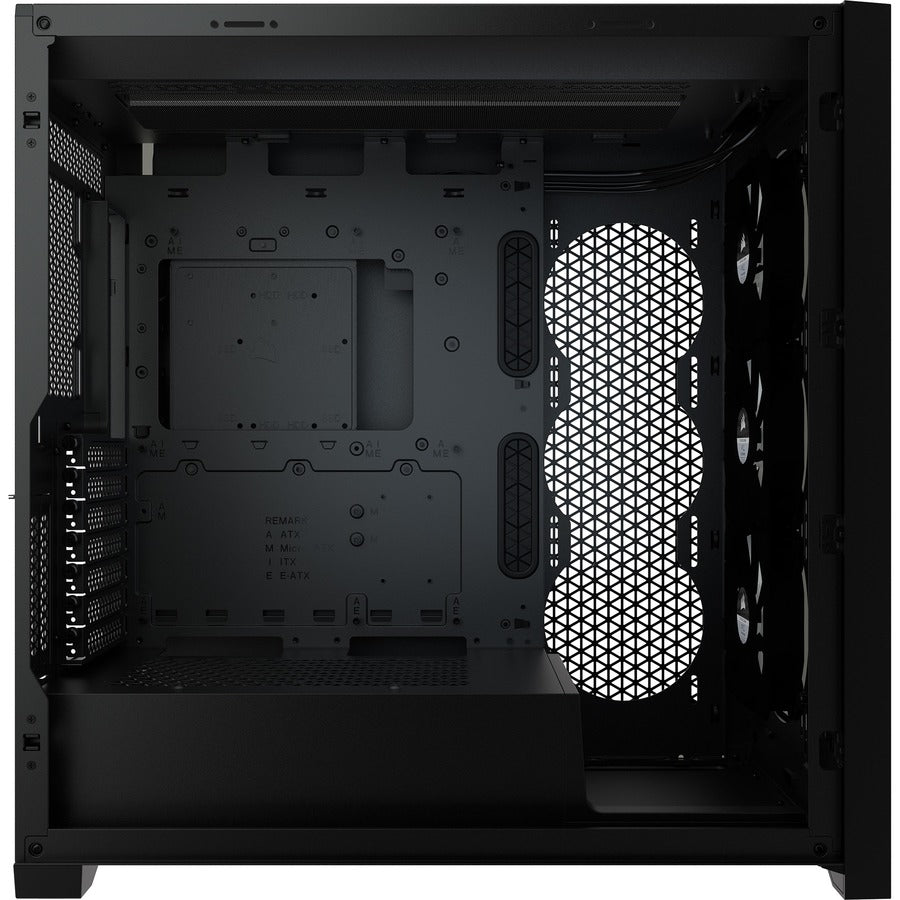 Boîtier intelligent pour PC ATX moyenne tour Corsair iCUE 5000X RGB en verre trempé - Noir CC-9011212-WW