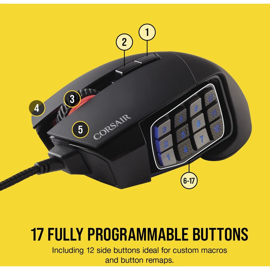 Souris de jeu Corsair Scimitar RGB Elite CH-9304211-NA